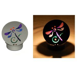 Silver Dragonfly Tealight Holder - 2.5" x 3"